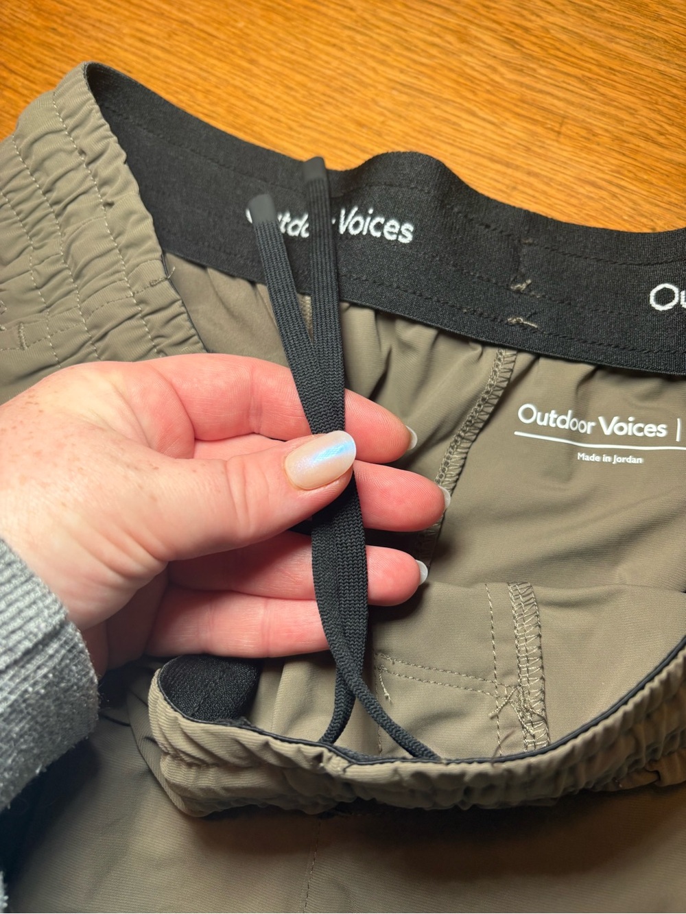 Outdoor Voices HiFlex 7” Shorts Olive Taupe Size Large - Picture 6 of 8